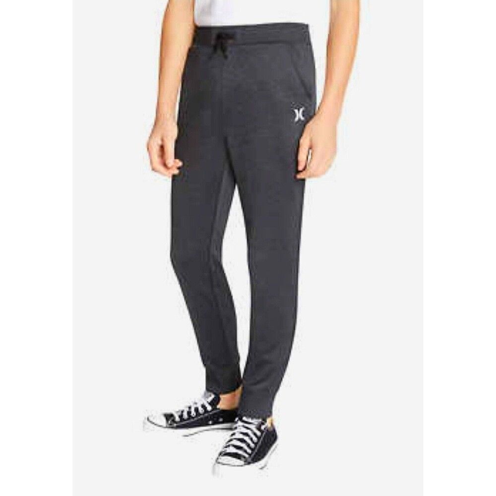 Hurley Boy's Youth Embroidered Logo X20-DRI Solar Joggers Black, XL (18/20)